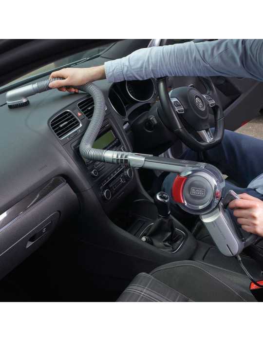 Aspirador Coche Pivotante, 12 V, con Accesorios BLACK+DECKER