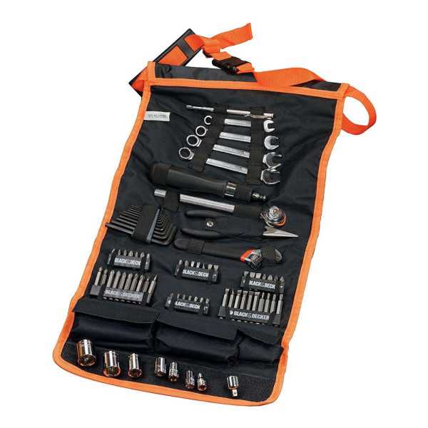 Juego de Herramientas Varias, 77 Piezas, en Funda de Nylon BLACK+DECKER