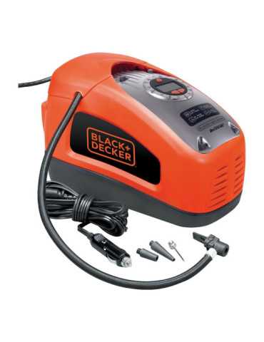 Inflador de Aire 230 V Ca y 12 V Cc con Accesorios, 11,03 bar BLACK+DECKER 2