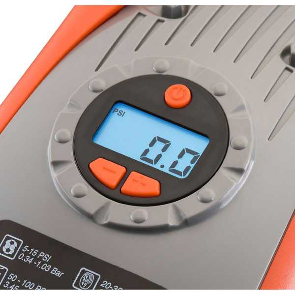 Inflador de Aire 230 V Ca y 12 V Cc con Accesorios, 11,03 bar BLACK+DECKER