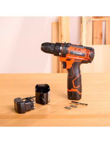 Kit Taladro Atornillador 12 V CSC1205BC con Maletin y Accesorios CASALS 2