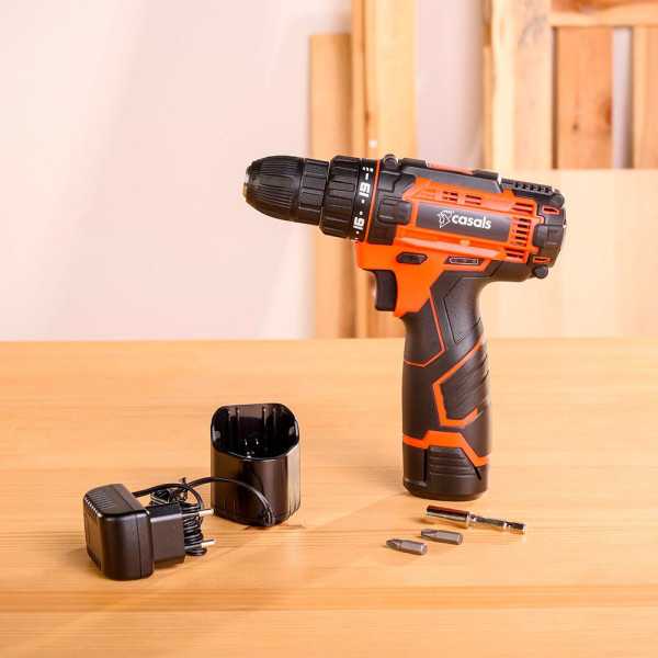 Kit Taladro Atornillador 12 V CSC1205BC con Maletin y Accesorios CASALS