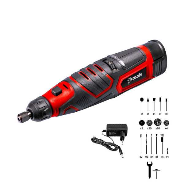 Kit Multiherramienta Rotativa CMG1205BC 12 V con Batería y Cargador CASALS