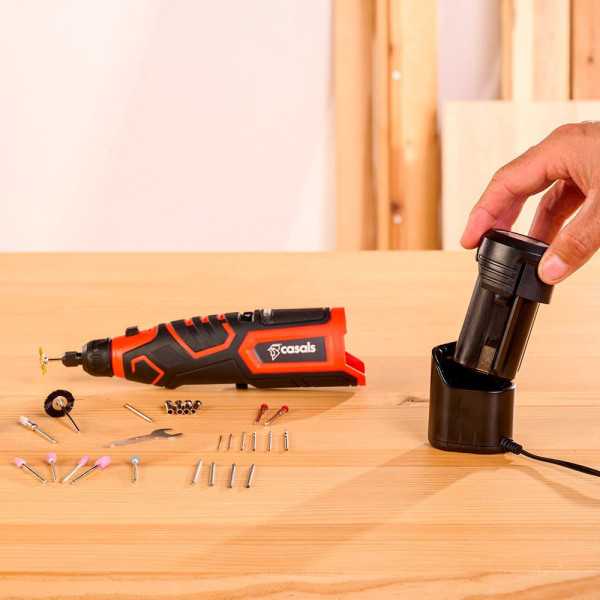Kit Multiherramienta Rotativa CMG1205BC 12 V con Batería y Cargador CASALS
