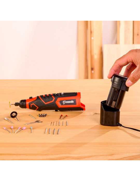 Kit Multiherramienta Rotativa CMG1205BC 12 V con Batería y Cargador CASALS