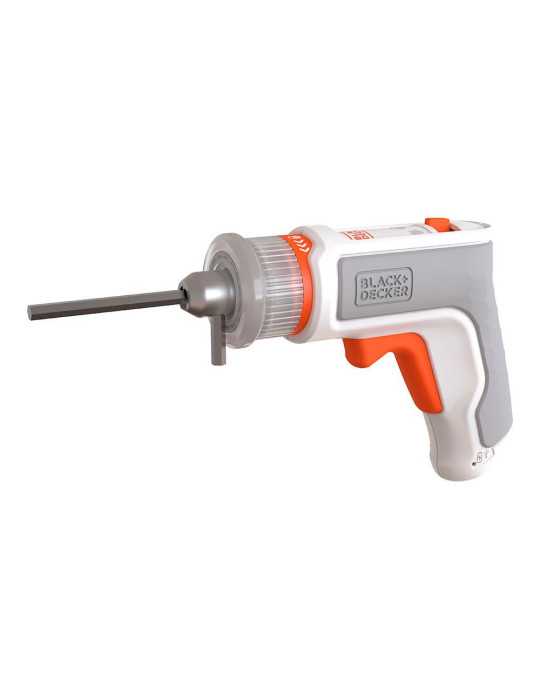 Kit Atornillador Recargable 3,6 V Monta-Muebles Hexdriver BLACK+DECKER