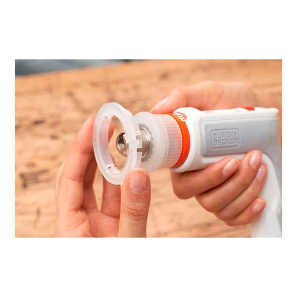 Kit Atornillador Recargable 3,6 V Monta-Muebles Hexdriver BLACK+DECKER