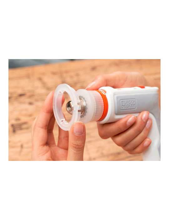Kit Atornillador Recargable 3,6 V Monta-Muebles Hexdriver BLACK+DECKER