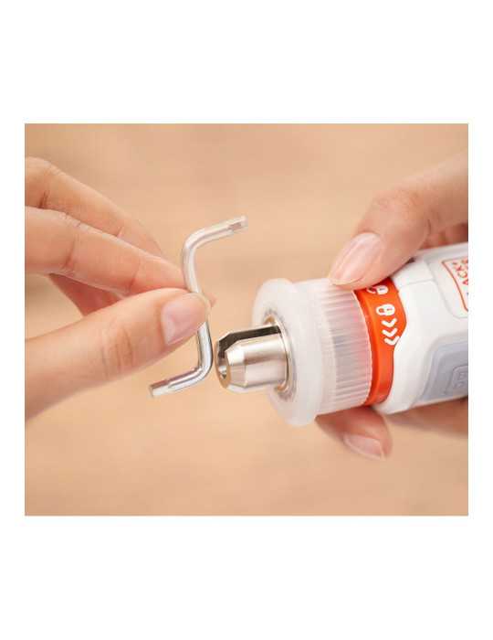 Kit Atornillador Recargable 3,6 V Monta-Muebles Hexdriver BLACK+DECKER