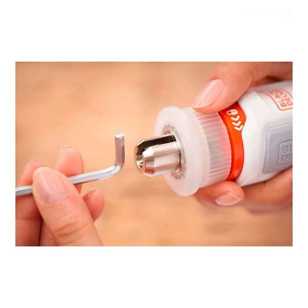 Kit Atornillador Recargable 3,6 V Monta-Muebles Hexdriver BLACK+DECKER
