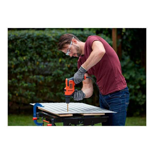 Taladro Percutor 500W con Cable de 2 m BLACK+DECKER