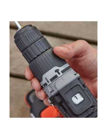 Kit Taladro Percutor 12 V con Batería de Lítio BLACK+DECKER 2