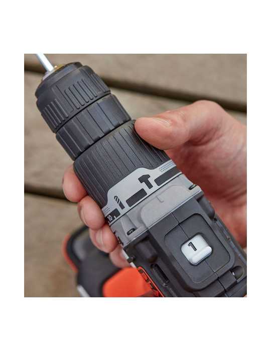 Kit Taladro Percutor 12 V con Batería de Lítio BLACK+DECKER