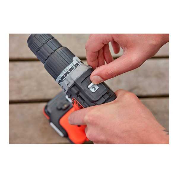 Kit Taladro Percutor 12 V con Batería de Lítio BLACK+DECKER