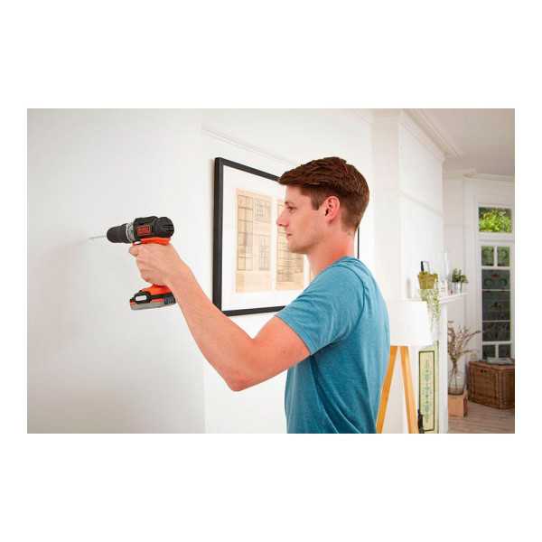Kit Taladro Percutor 12 V con Batería de Lítio BLACK+DECKER