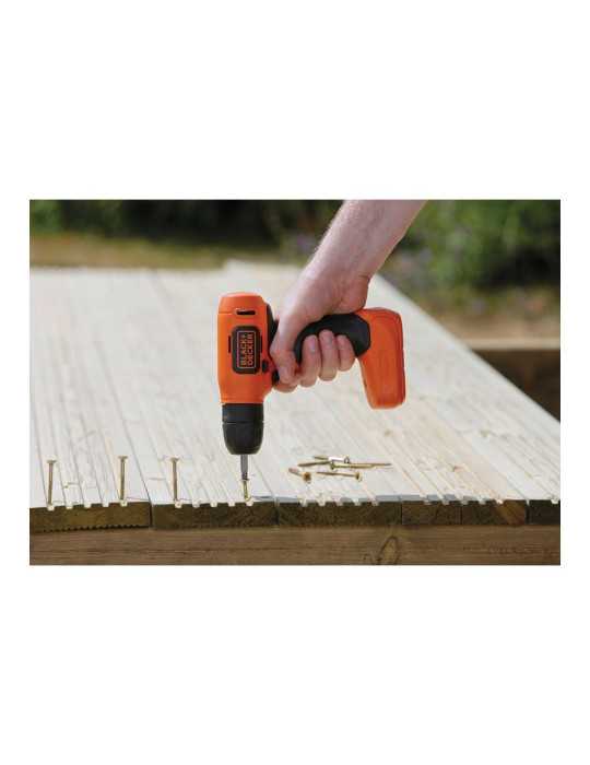 Taladro Atornillador Ultra Compacto 7,2V con Cargador BLACK+DECKER