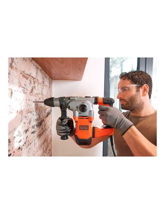 Martillo Percutor Sds-Plus 1250 W con Cable de 2 m BLACK+DECKER