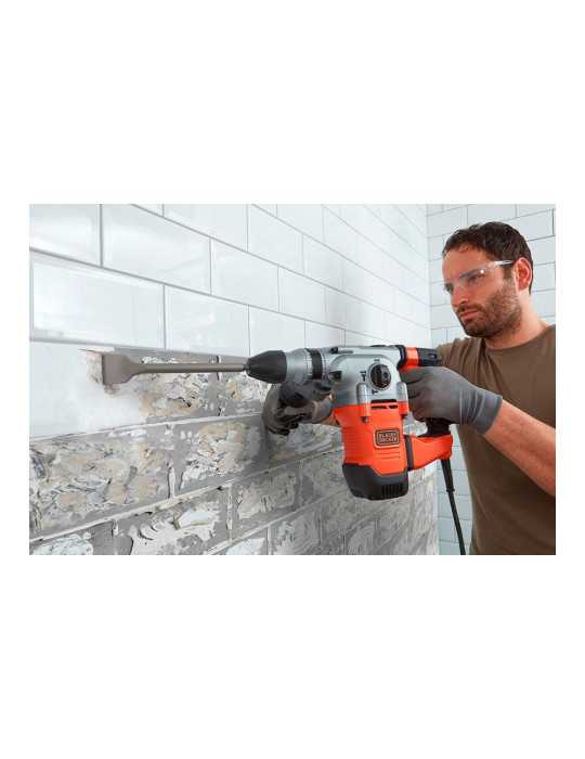 Martillo Percutor Sds-Plus 1250 W con Cable de 2 m BLACK+DECKER