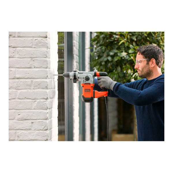 Martillo Percutor Sds-Plus 1250 W con Cable de 2 m BLACK+DECKER
