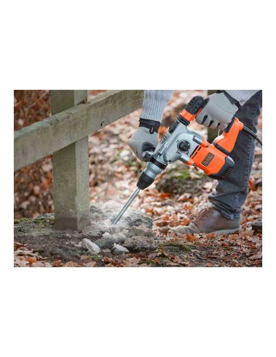 Martillo Percutor Sds-Plus 1250 W con Cable de 2 m BLACK+DECKER