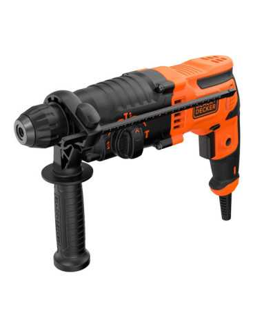 Martillo Percutor Sds-Plus 650 W con Cable de 2 m BLACK+DECKER