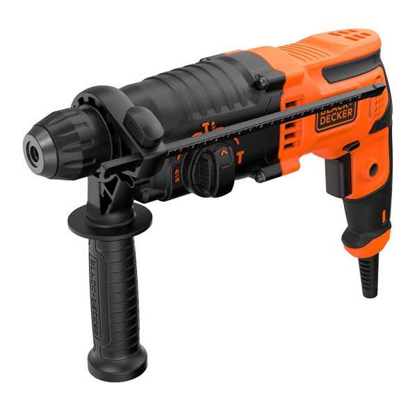 Martillo Percutor Sds-Plus 650 W con Cable de 2 m BLACK+DECKER