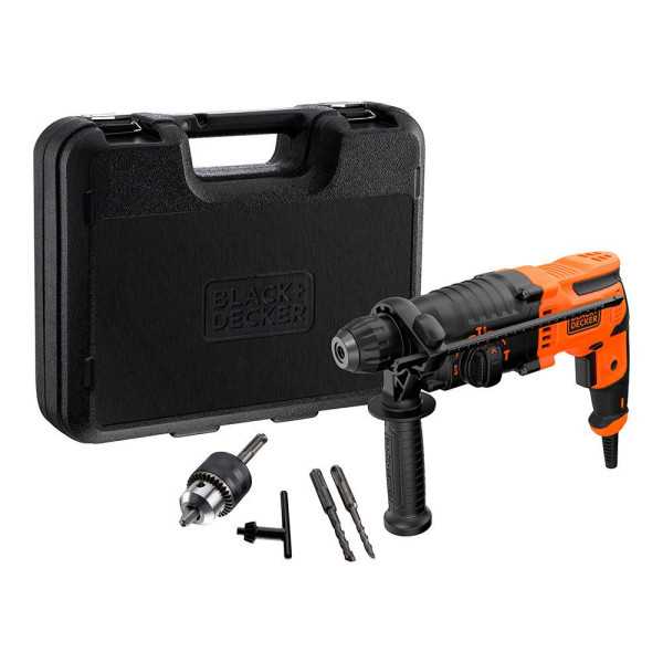 Martillo Percutor Sds-Plus 650 W con Cable de 2 m BLACK+DECKER