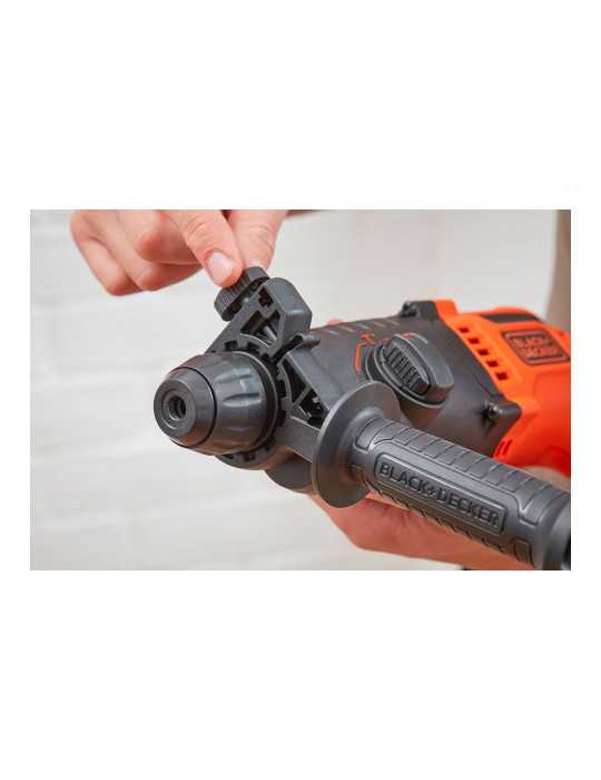 Martillo Percutor Sds-Plus 650 W con Cable de 2 m BLACK+DECKER