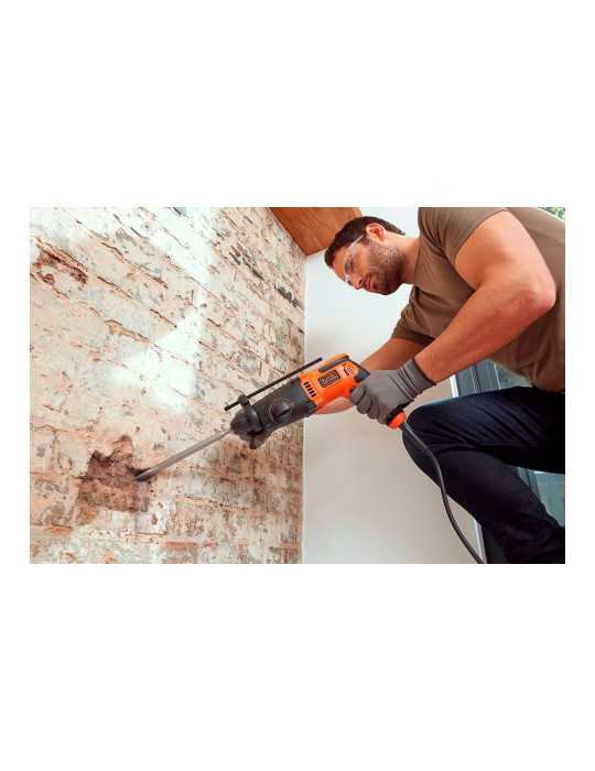 Martillo Percutor Sds-Plus 650 W con Cable de 2 m BLACK+DECKER