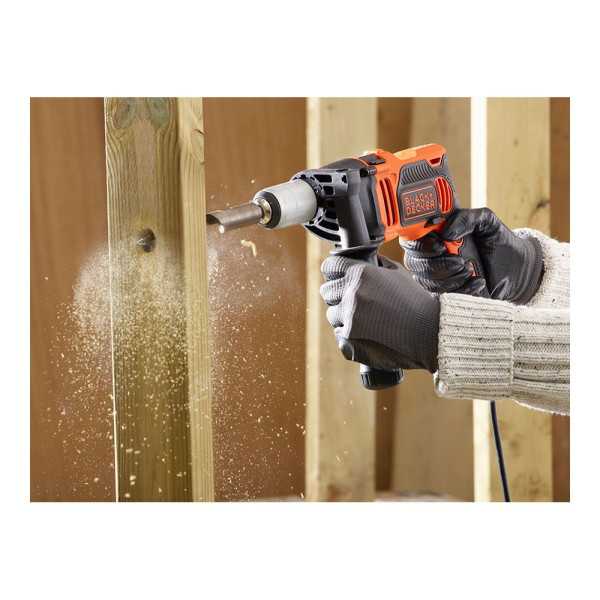 Taladro Percutor 850W con Cable de 3 m BLACK+DECKER