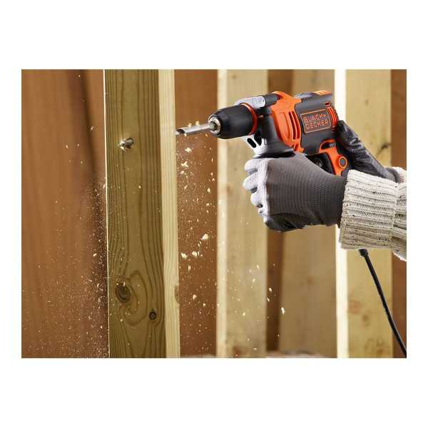 Taladro Percutor 710W con Cable de 3 m BLACK+DECKER
