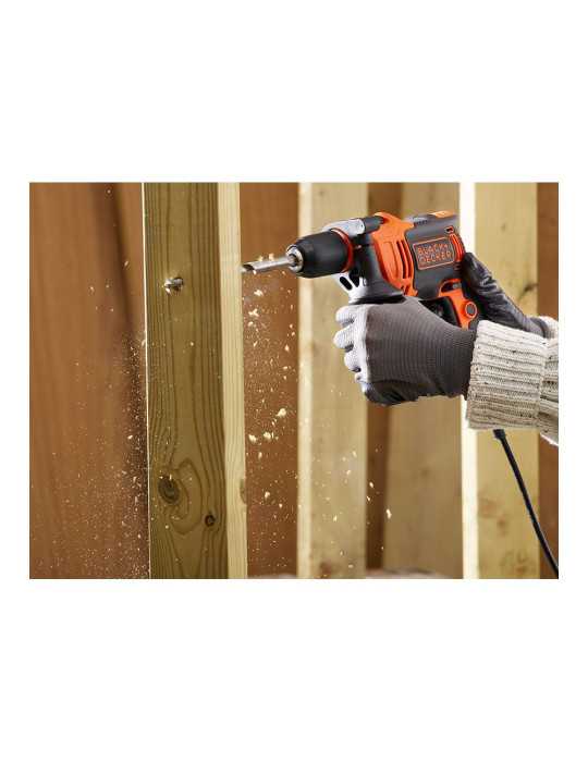 Taladro Percutor 710W con Cable de 3 m BLACK+DECKER