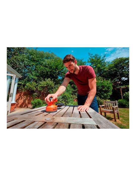 Lijadora Rotorbital 230 W con Cable 2 m BLACK+DECKER