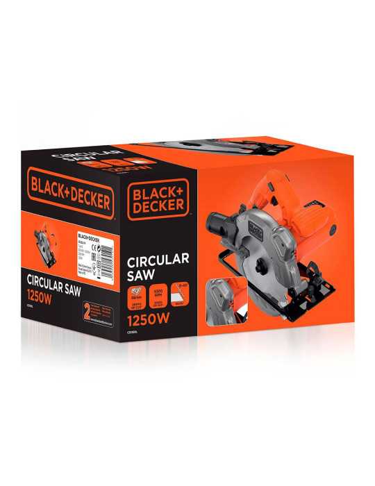 Sierra de Corte Circular 1250W con Cable BLACK+DECKER