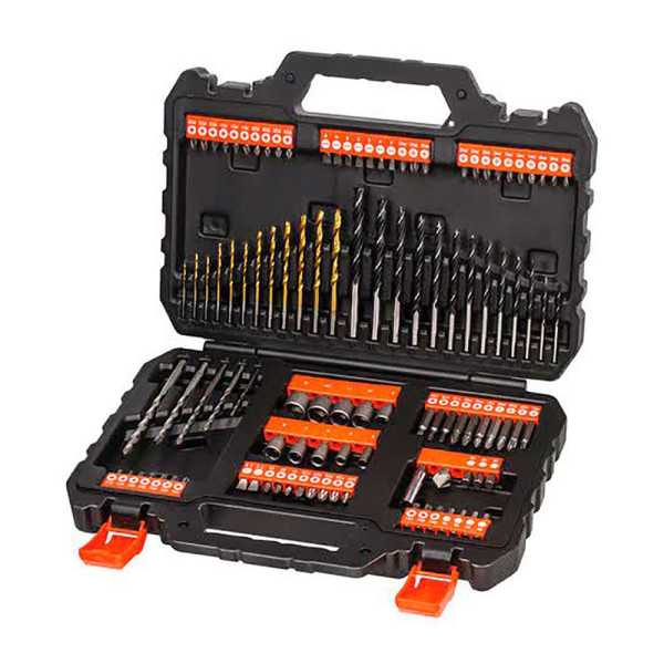 Puntas y Brocas, Juego de 109 Piezas, Titanio BLACK+DECKER