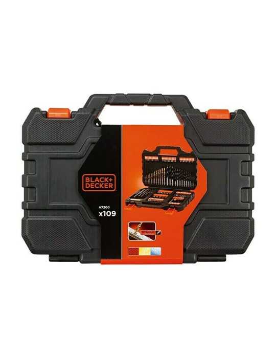 Puntas y Brocas, Juego de 109 Piezas, Titanio BLACK+DECKER