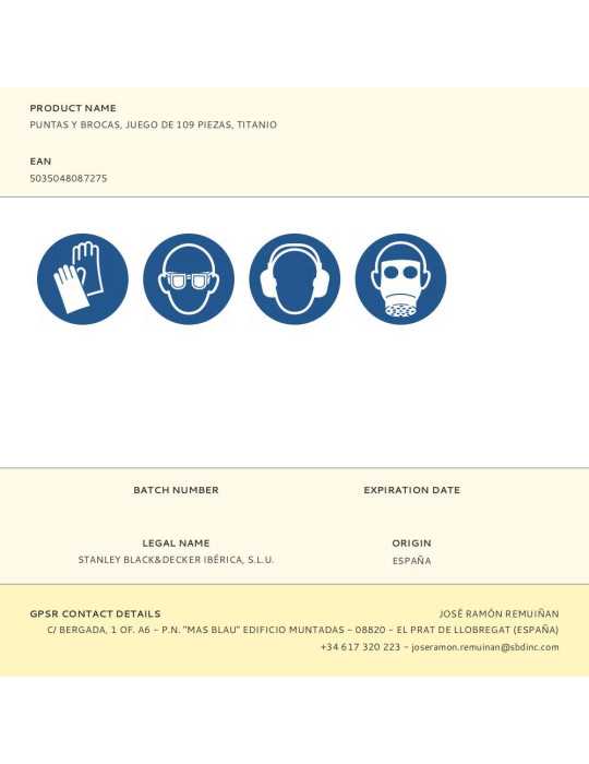 Puntas y Brocas, Juego de 109 Piezas, Titanio BLACK+DECKER