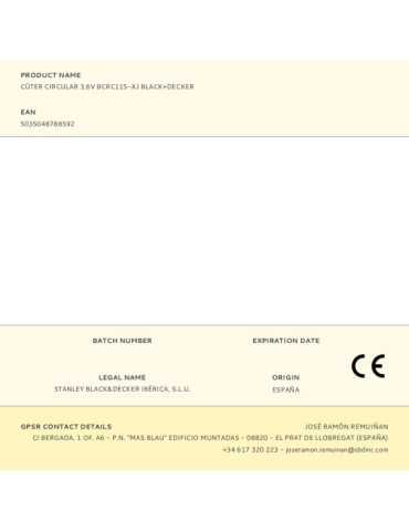 Cúter Circular 3,6V BCRC115-XJ BLACK+DECKER 2