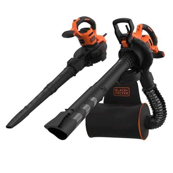 Aspirador / Soplador / Triturador Mochila 3000 W con Cable BLACK+DECKER