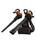 Aspirador / Soplador / Triturador Mochila 3000 W con Cable BLACK+DECKER