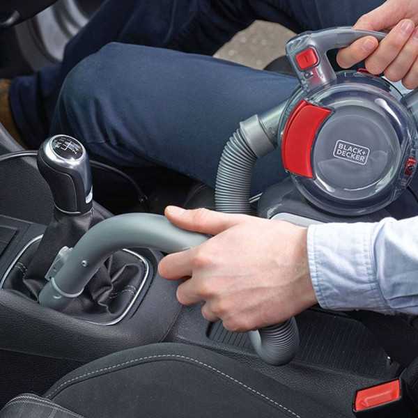 Aspirador de Coche Flexi 12 V con Accesorios, Cable 5 m BLACK+DECKER