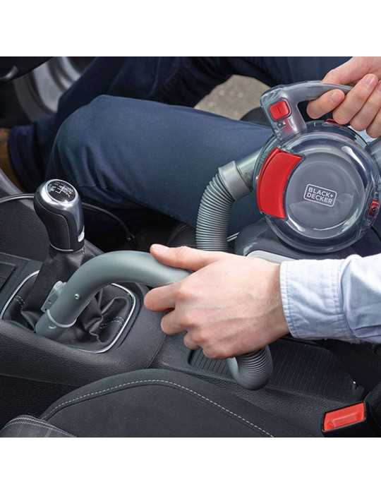 Aspirador de Coche Flexi 12 V con Accesorios, Cable 5 m BLACK+DECKER