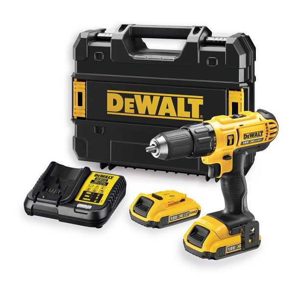 Kit Taladro Percutor Xr 18 V con 2 Baterías y Cargador DEWALT