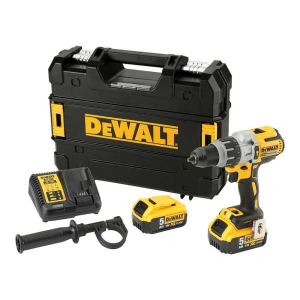 Kit Taladro Percutor Xr Brushless 18V Xrp con 2 Baterías Li-Ion 5Ah y Cargador DEWALT