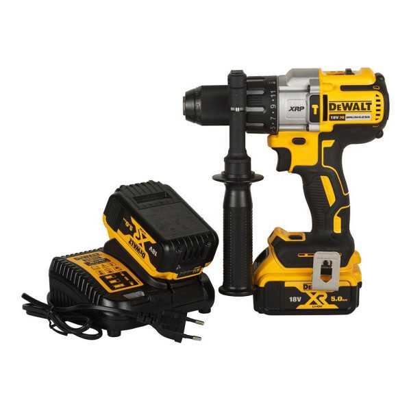 Kit Taladro Percutor Xr Brushless 18V Xrp con 2 Baterías Li-Ion 5Ah y Cargador DEWALT