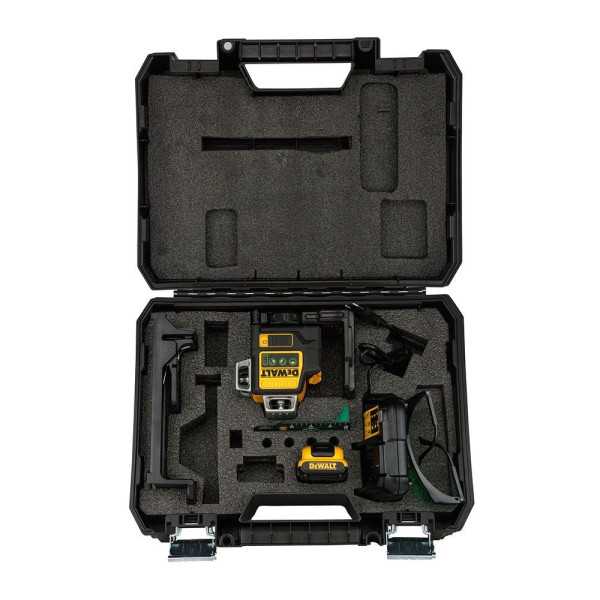 Nivel Láser Autonivelante Verde de 3 Líneas 360° Xr 12V con Batería DEWALT