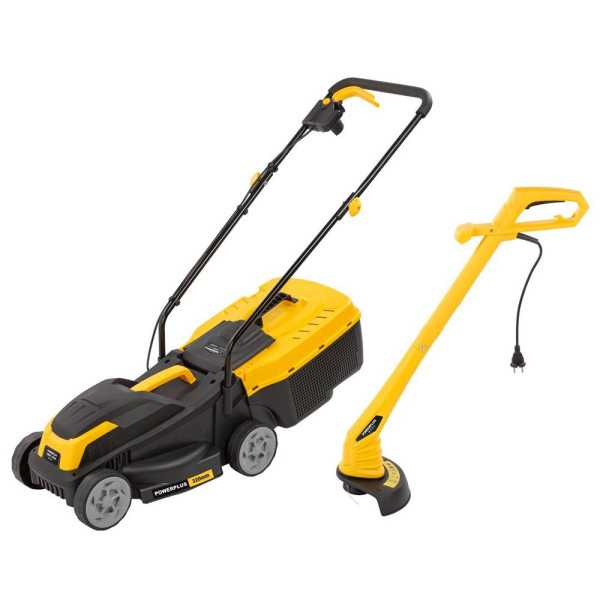 Cortacésped 1300 W 320 mm + Cortabordes 250 W con Cable POWERPLUS