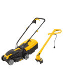 Cortacésped 1300 W 320 mm + Cortabordes 250 W con Cable POWERPLUS