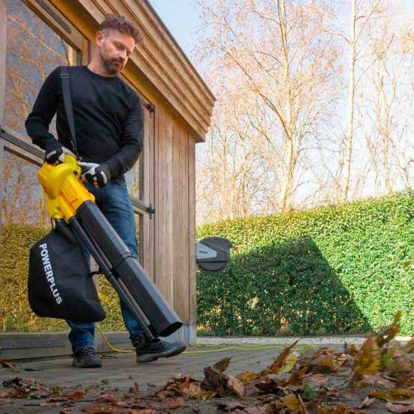 Aspirador / Soplador de Hojas, 3300 W con Cable POWERPLUS