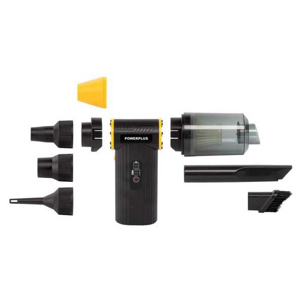 Mini Soplador / Aspirador 8 V con Accesorios POWERPLUS